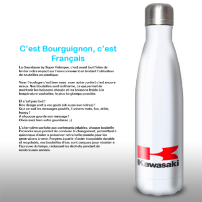 Gourde Alu et Thermos Kawasaki