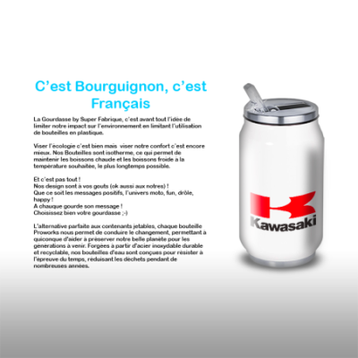 Gourde Alu et Thermos Kawasaki