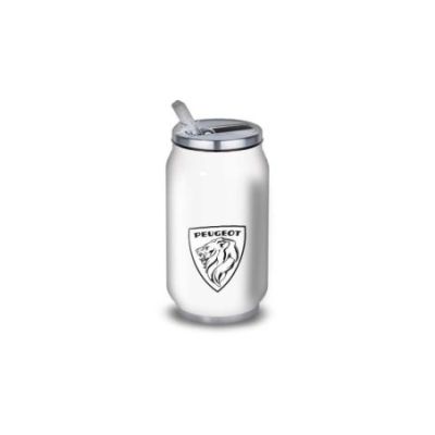 Gourde Alu et Thermos Peugeot Logo 1970's
