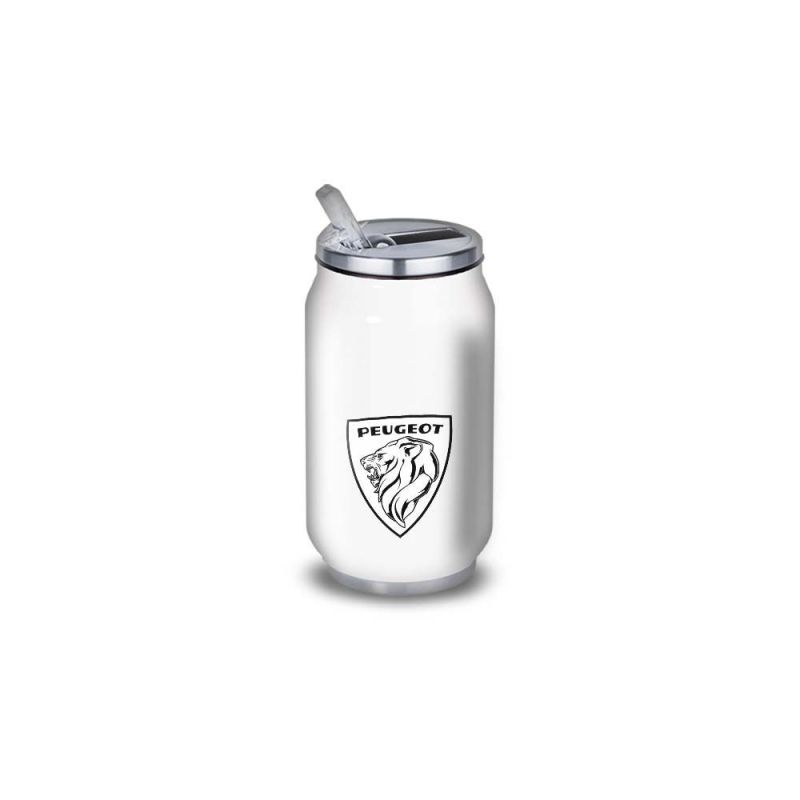 Gourde Alu et Thermos Peugeot Logo 1970's Gourde Alu et Thermos Peugeot Logo 1970's
