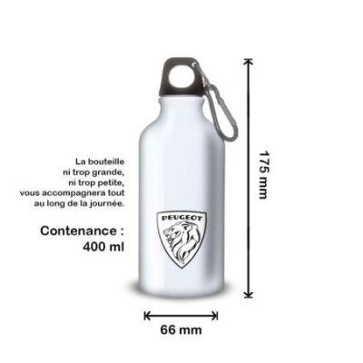 Gourde Alu et Thermos Peugeot Logo 1970's
