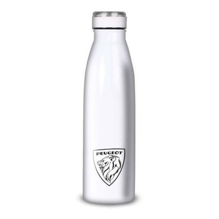 Gourde Alu et Thermos Peugeot Logo 1970's Gourde Alu et Thermos Peugeot Logo 1970's