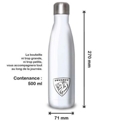 Gourde Alu et Thermos Peugeot Logo 1970's