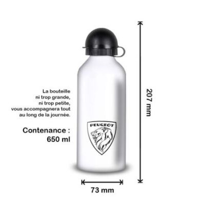 Gourde Alu et Thermos Peugeot Logo 1970's