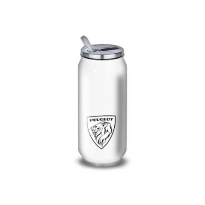 Gourde Alu et Thermos Peugeot Logo 1970's