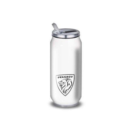 Gourde Alu et Thermos Peugeot Logo 1970's Gourde Alu et Thermos Peugeot Logo 1970's