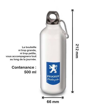 Gourde Alu et Thermos Peugeot Logo Motocycle