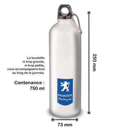 Gourde Alu et Thermos Peugeot Logo Motocycle Gourde Alu et Thermos Peugeot Logo Motocycle