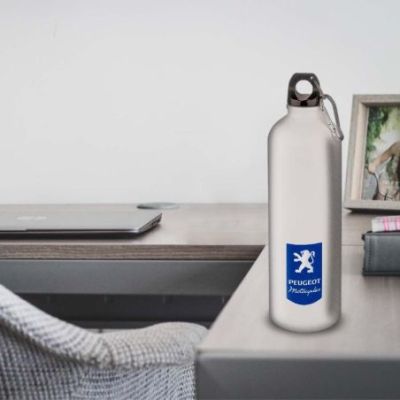 Gourde Alu et Thermos Peugeot Logo Motocycle