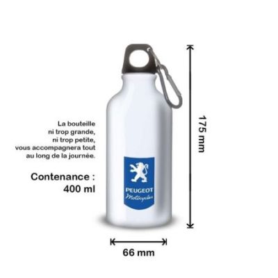 Gourde Alu et Thermos Peugeot Logo Motocycle