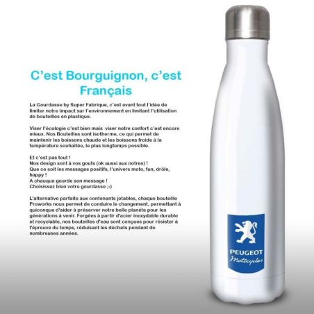 Gourde Alu et Thermos Peugeot Logo Motocycle Gourde Alu et Thermos Peugeot Logo Motocycle