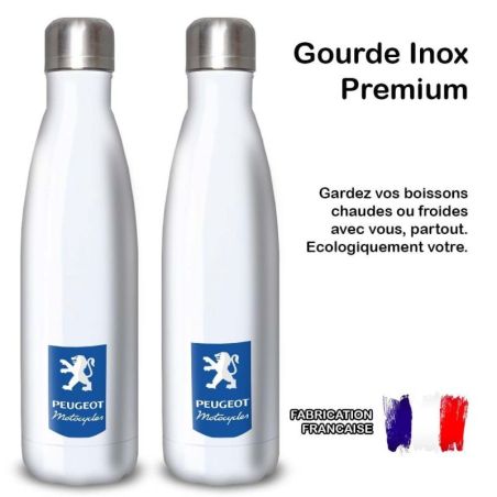 Gourde Alu et Thermos Peugeot Logo Motocycle Gourde Alu et Thermos Peugeot Logo Motocycle