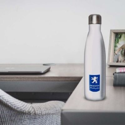 Gourde Alu et Thermos Peugeot Logo Motocycle