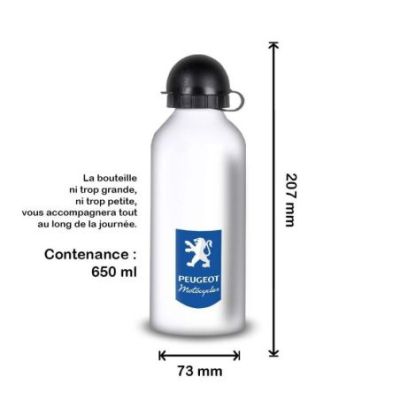 Gourde Alu et Thermos Peugeot Logo Motocycle