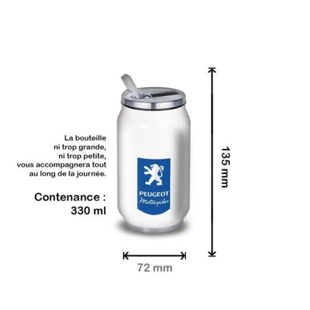 Gourde Alu et Thermos Peugeot Logo Motocycle Gourde Alu et Thermos Peugeot Logo Motocycle