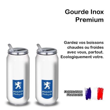 Gourde Alu et Thermos Peugeot Logo Motocycle Gourde Alu et Thermos Peugeot Logo Motocycle