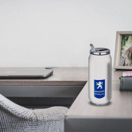 Gourde Alu et Thermos Peugeot Logo Motocycle Gourde Alu et Thermos Peugeot Logo Motocycle