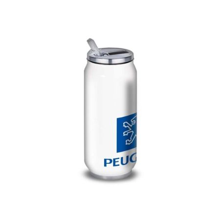Gourde Alu et Thermos Peugeot Logo 1980 Gourde Alu et Thermos Peugeot Logo 1980