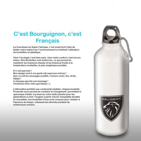 Gourde Alu et Thermos Peugeot Logo Lion Gourde Alu et Thermos Peugeot Logo Lion