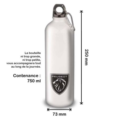 Gourde Alu et Thermos Peugeot Logo Lion Gourde Alu et Thermos Peugeot Logo Lion