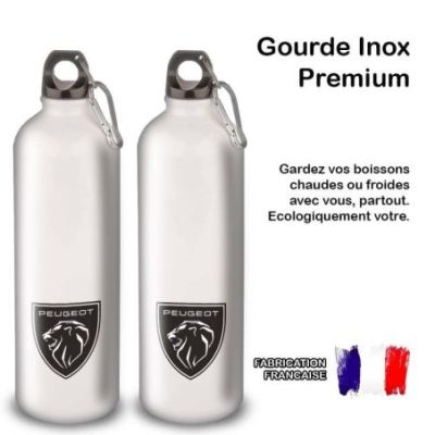 Gourde Alu et Thermos Peugeot Logo Lion