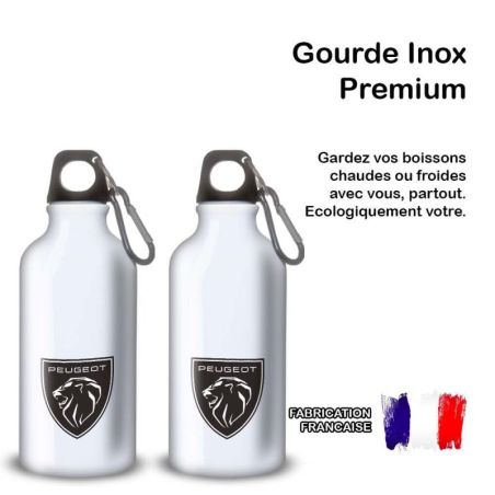 Gourde Alu et Thermos Peugeot Logo Lion Gourde Alu et Thermos Peugeot Logo Lion