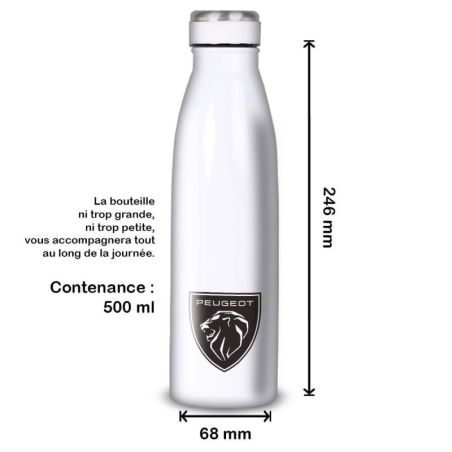 Gourde Alu et Thermos Peugeot Logo Lion Gourde Alu et Thermos Peugeot Logo Lion