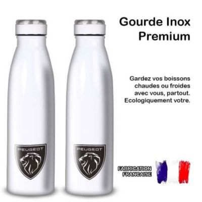 Gourde Alu et Thermos Peugeot Logo Lion