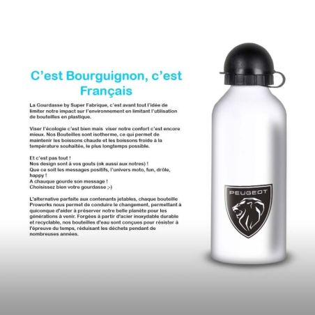 Gourde Alu et Thermos Peugeot Logo Lion Gourde Alu et Thermos Peugeot Logo Lion