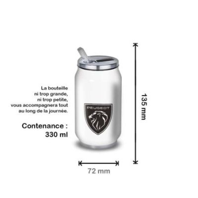Gourde Alu et Thermos Peugeot Logo Lion