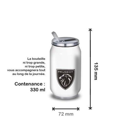 Gourde Alu et Thermos Peugeot Logo Lion Gourde Alu et Thermos Peugeot Logo Lion