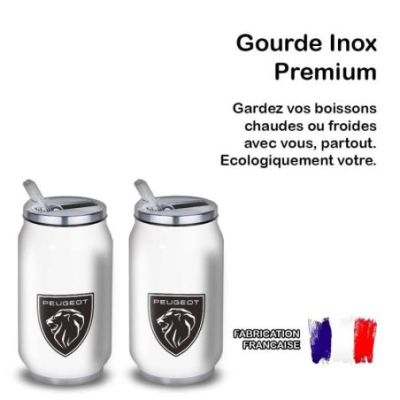 Gourde Alu et Thermos Peugeot Logo Lion