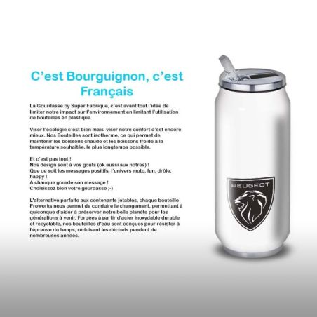 Gourde Alu et Thermos Peugeot Logo Lion Gourde Alu et Thermos Peugeot Logo Lion