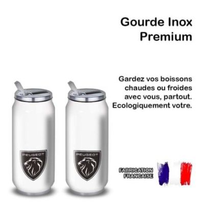 Gourde Alu et Thermos Peugeot Logo Lion
