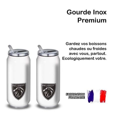 Gourde Alu et Thermos Peugeot Logo Lion Gourde Alu et Thermos Peugeot Logo Lion