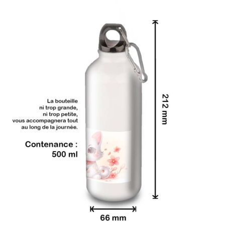 Gourde Alu et Thermos Chat Maneki-neko
