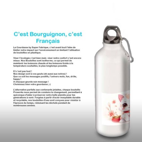 Gourde Alu et Thermos Chat Maneki-neko Gourde Alu et Thermos Chat Maneki-neko