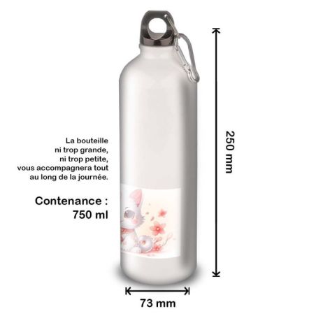 Gourde Alu et Thermos Chat Maneki-neko Gourde Alu et Thermos Chat Maneki-neko