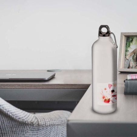 Gourde Alu et Thermos Chat Maneki-neko Gourde Alu et Thermos Chat Maneki-neko