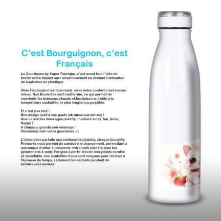 Gourde Alu et Thermos Chat Maneki-neko Gourde Alu et Thermos Chat Maneki-neko