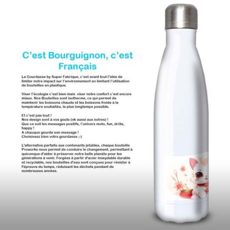 Gourde Alu et Thermos Chat Maneki-neko Gourde Alu et Thermos Chat Maneki-neko