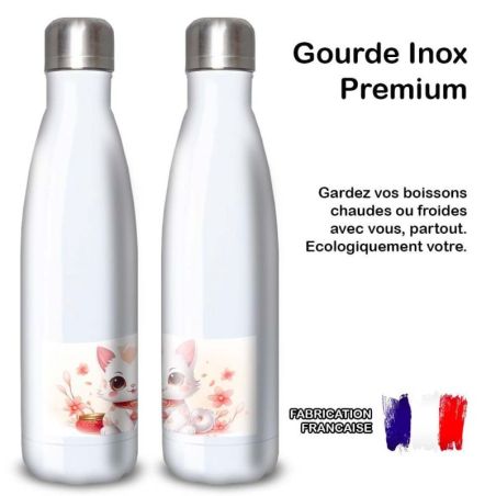 Gourde Alu et Thermos Chat Maneki-neko Gourde Alu et Thermos Chat Maneki-neko