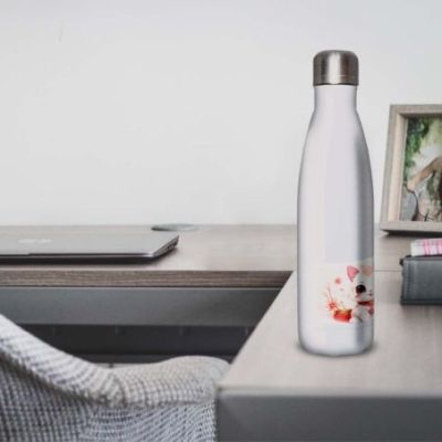 Gourde Alu et Thermos Chat Maneki-neko