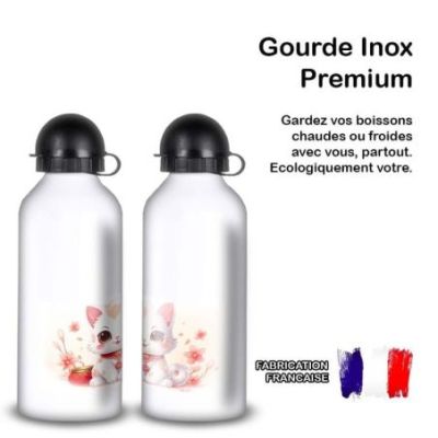 Gourde Alu et Thermos Chat Maneki-neko