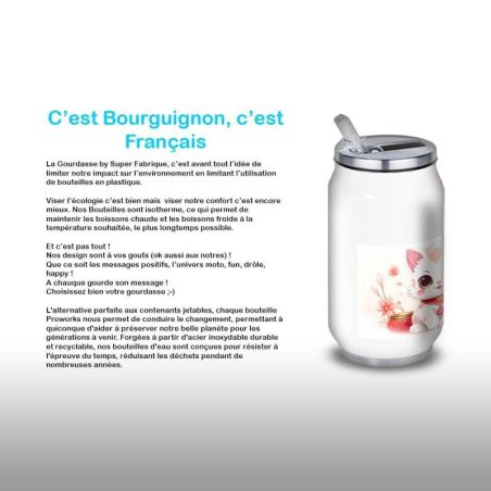 Gourde Alu et Thermos Chat Maneki-neko Gourde Alu et Thermos Chat Maneki-neko