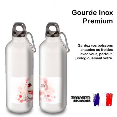 Gourde Alu et Thermos Chat Kawaii Gourde Alu et Thermos Chat Kawaii