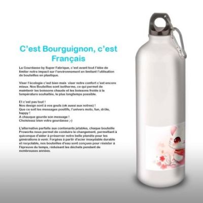 Gourde Alu et Thermos Chat Kawaii