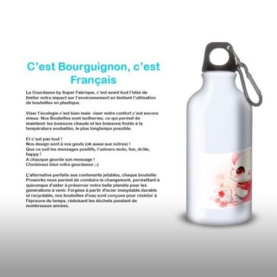 Gourde Alu et Thermos Chat Kawaii