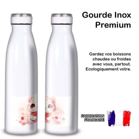 Gourde Alu et Thermos Chat Kawaii Gourde Alu et Thermos Chat Kawaii