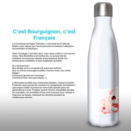 Gourde Alu et Thermos Chat Kawaii Gourde Alu et Thermos Chat Kawaii